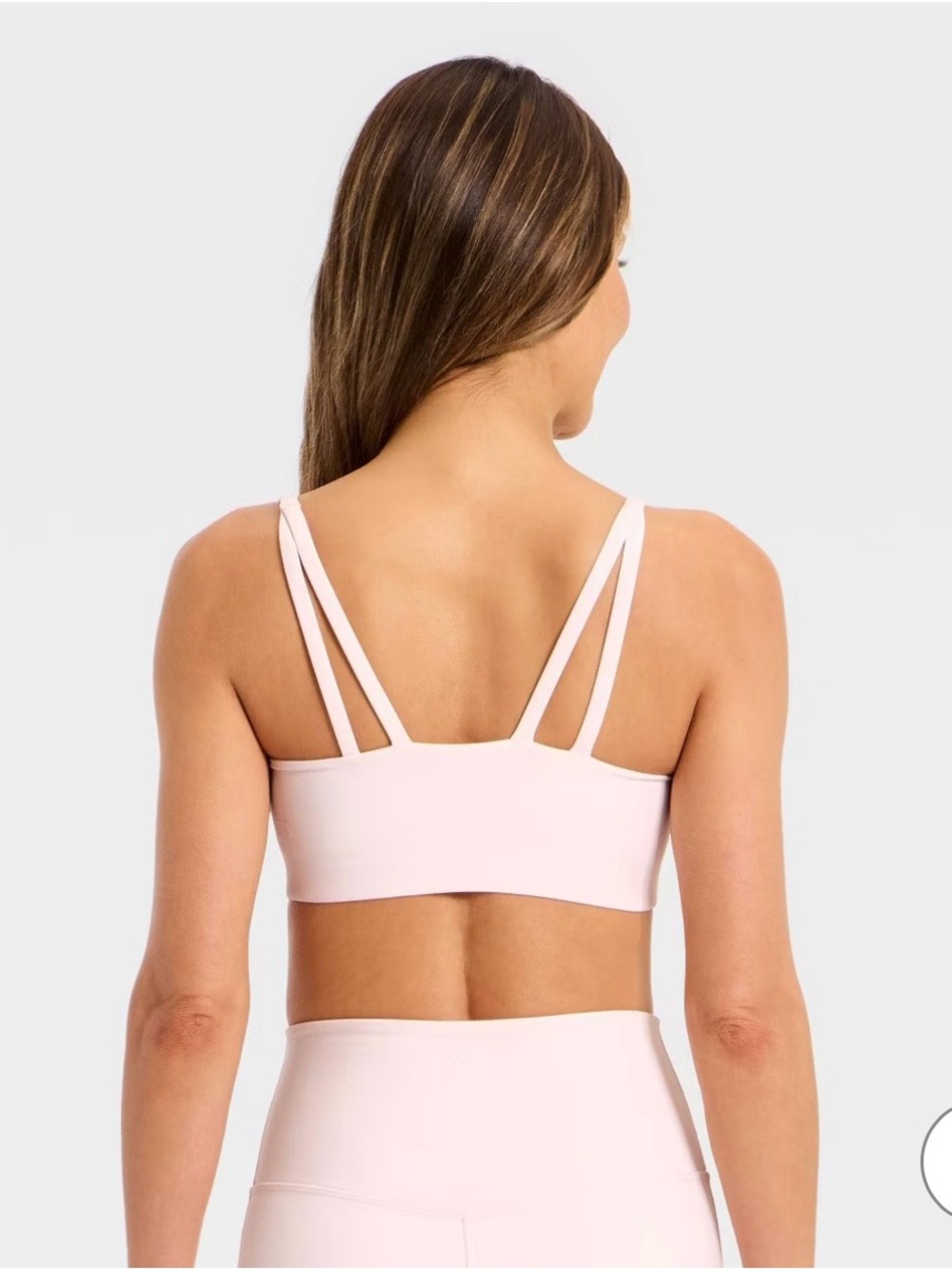 all in motion White Double-Strap Sports Bralette